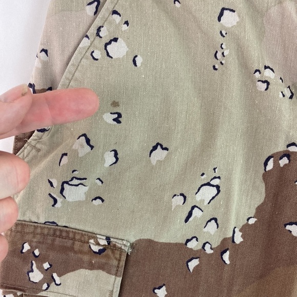 Vintage Desert Camouflage Trousers | Extra Small ExShort | 50% Cotton 50% Nylon - Picture 5 of 14